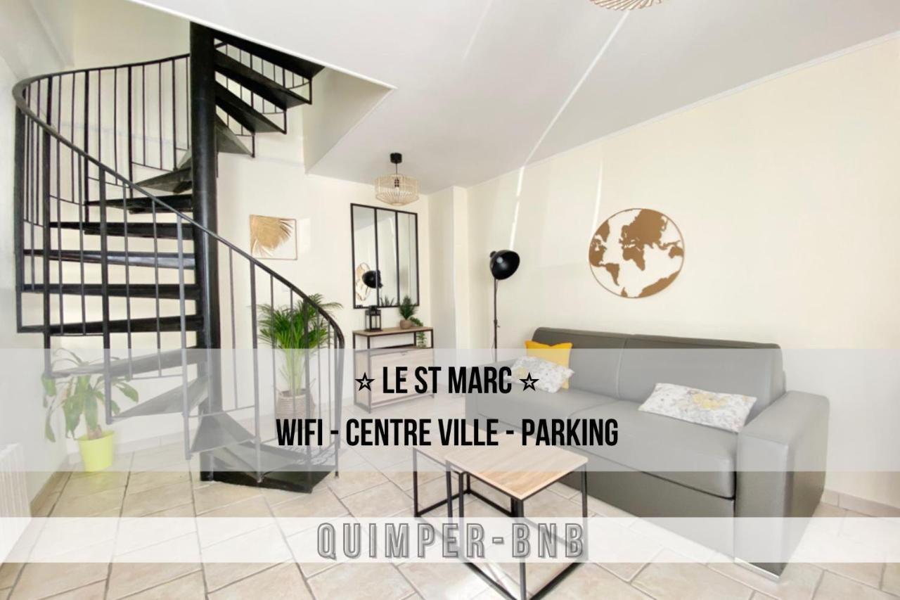 坎佩尔Le St Marc - Theatre De Cornouaille - Wifi - Parking Prive - Entree Autonome公寓 外观 照片